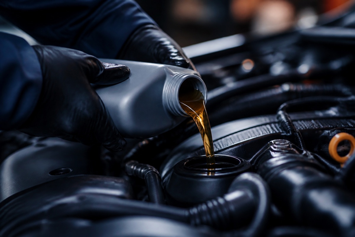 Troca de óleo automotivo, imagem ilustrativa